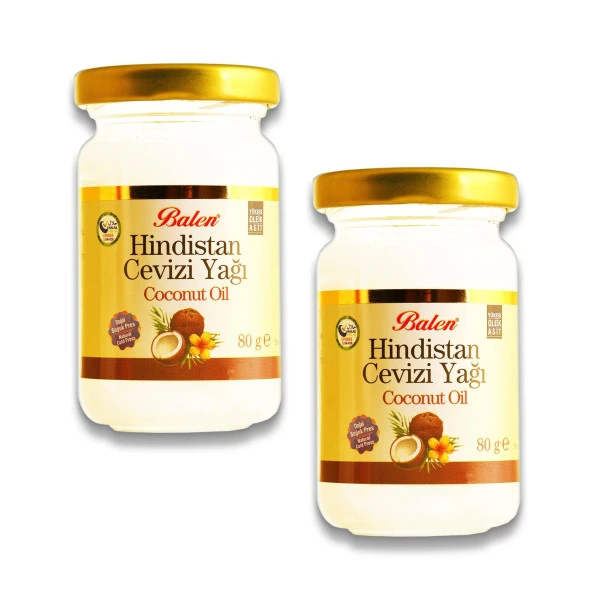 Balen Hindistan Cevizi Yağı 80 gr Katı Soğuk Pres x 2 Adet ürün görseli 1