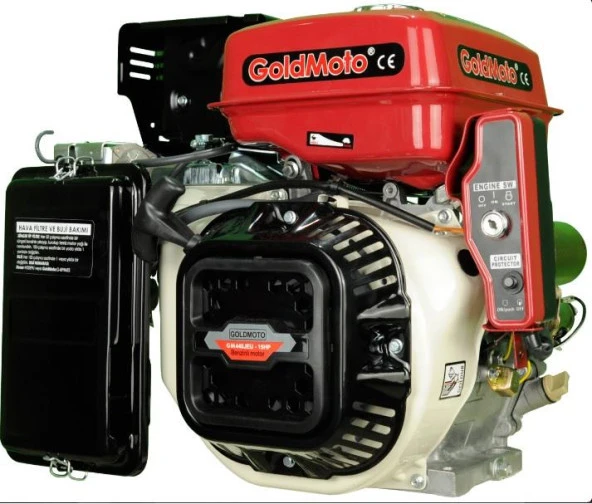 GoldMoto GM440JEU Benzinli Motor 15Hp Marşlı Krank Mili Konik Uzun ürün görseli 1