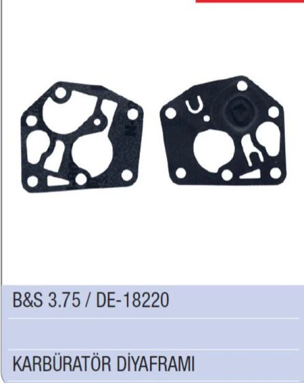 BRİGGS STRATTON 3.75 HP - DE 18220 KARBÜRATÖR DİYAFRAM ürün görseli 1
