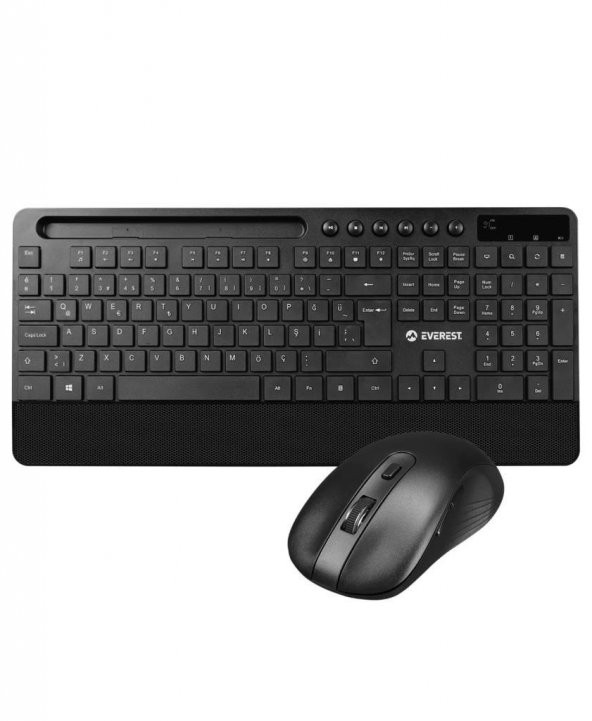 Everest KM-9676 Kablosuz Standart Klavye Mouse Seti ürün görseli 1