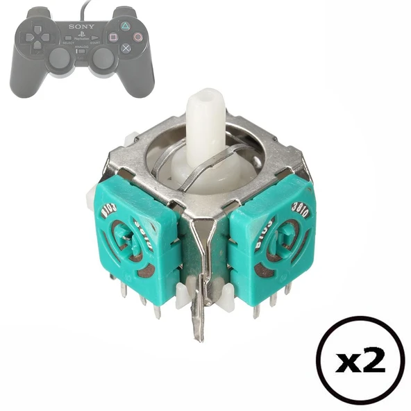 2 Adet PS2 Analog Motor Playstation 2 Kol Tamiri 3D Joystick PS2 Motor Yedek Parça ürün görseli 1