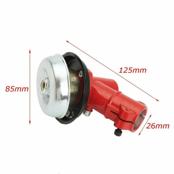 MOTORLU TIRPAN BAŞLIĞI REDÜKTÖRÜ  26MM 9 DİŞ ürün görseli 1