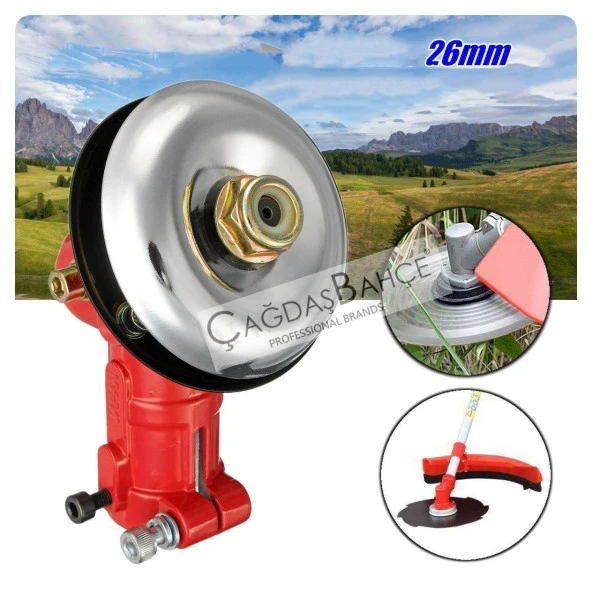 MOTORLU TIRPAN BAŞLIĞI REDÜKTÖRÜ  26MM 9 DİŞ - Resim 3