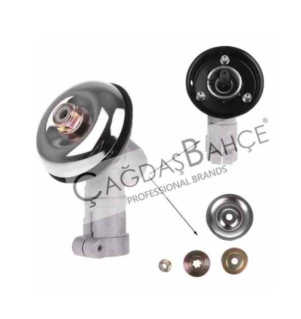 MOTORLU TIRPAN BAŞLIĞI REDÜKTÖRÜ  28MM 9 DİŞ - Resim 3