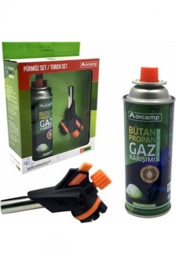 Kamp Kartuş Tüp 227gr + Çakmaklı Pürmüz Set Orgaz - Kts227 + Cx-500 ürün görseli 1