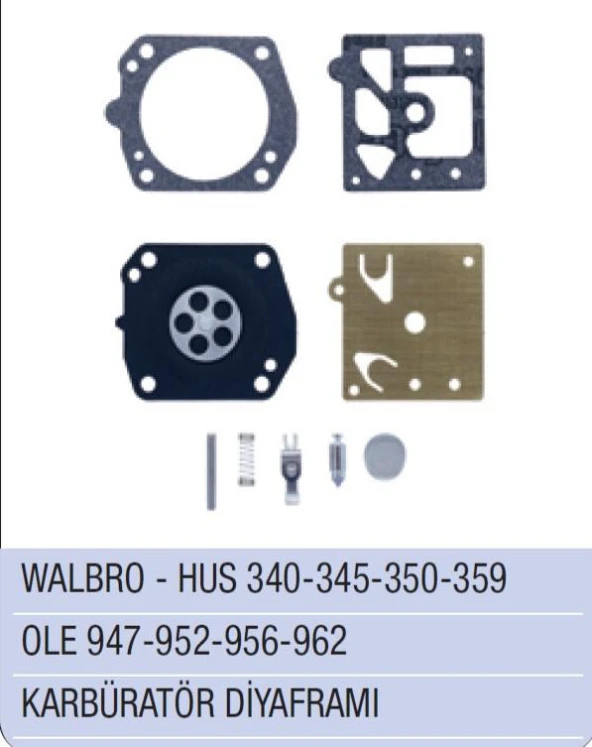 HUSQVARNA 340 / 345 / 350 / 359 KARBÜRATÖR DİYAFRAM - WALBRO ürün görseli 1