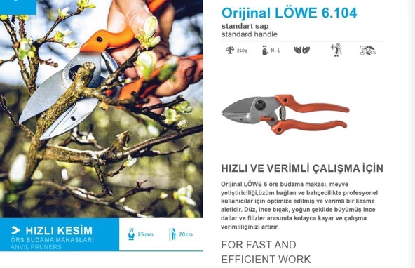 LÖWE 6.104 BUDAMA MAKASI - MADE İN GERMANY ürün görseli 1
