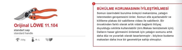 LÖWE 11.104 BUDAMA MAKASI - MADE İN GERMANY ürün görseli 1