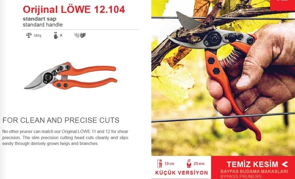 LÖWE 12.104 BUDAMA MAKASI - MADE İN GERMANY ürün görseli 1