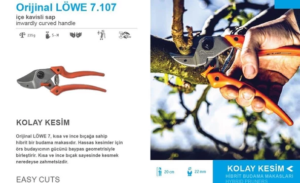 LÖWE 7.107 BUDAMA MAKASI - MADE İN GERMANY ürün görseli 1