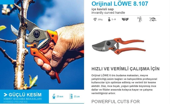 LÖWE 8.107 BUDAMA MAKASI - MADE İN GERMANY ürün görseli 1