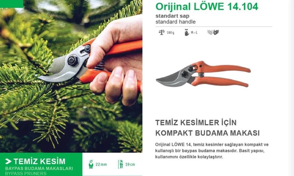 LÖWE 14.104 BUDAMA MAKASI - MADE İN GERMANY ürün görseli 1