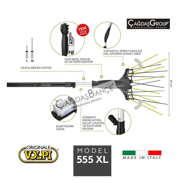 Volpi 555XL Zeytin Hasat Makinesi 24V İtalyan 2 Devirli ürün görseli 1