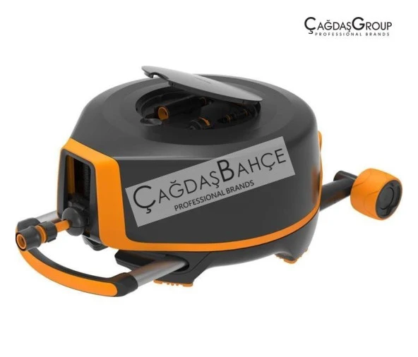 Fiskars Otomatik Tekerlekli Hortum Makara Seti 27 Metre 1025933 ürün görseli 1