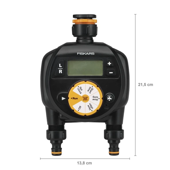 Fiskars Otomatik Sulama Saati Çift Çıkışlı 1054792 - Resim 3