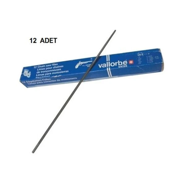Vallorbe 5/32 Motorlu Testere Eğesi 4.0 mm 12 Adet - Tabanca Eğe ürün görseli 1