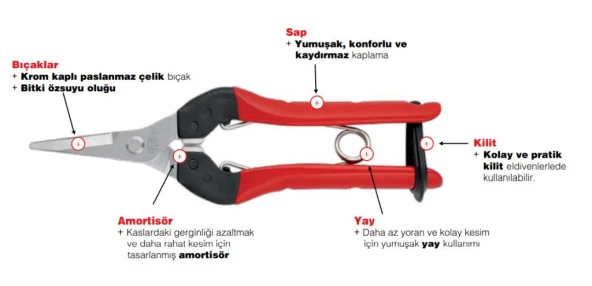 Felco 322 Meyve Toplama Makası 19 cm ürün görseli 1