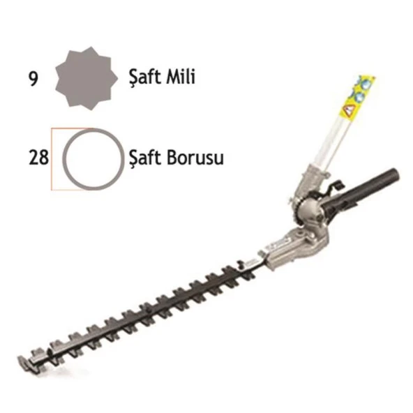TIRPAN UCU ÇİT BUDAMA APARATI TÜM MODELLERE UYGUN - 28 MM 9 DİŞ ürün görseli 1