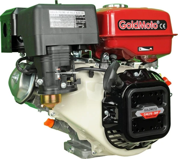 GoldMoto GM270 Benzinli Motor 9 Hp İpli Krank Mili Kamalı ürün görseli 1