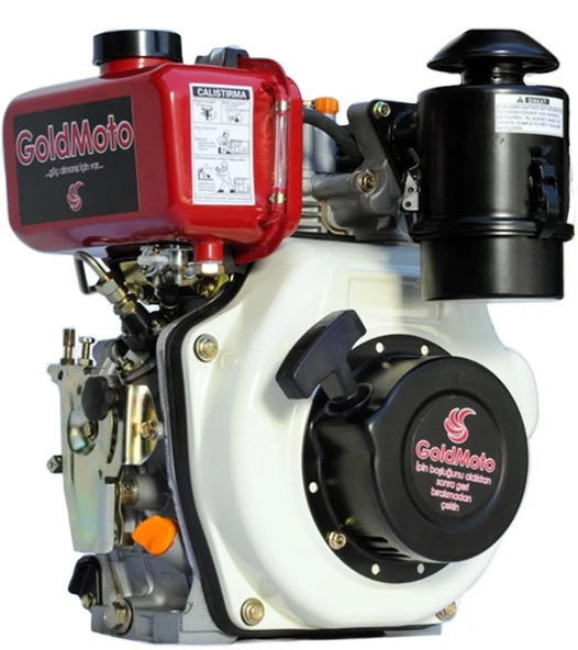 GoldMoto GM170F-G5 Dizel Motor 5 Hp İpli Krank Mili Konik Kısa ürün görseli 1