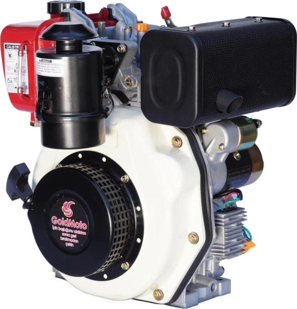 GoldMoto GM170FE-C Dizel Motor 5 Hp Marşlı Krank Mili Kamalı ürün görseli 1