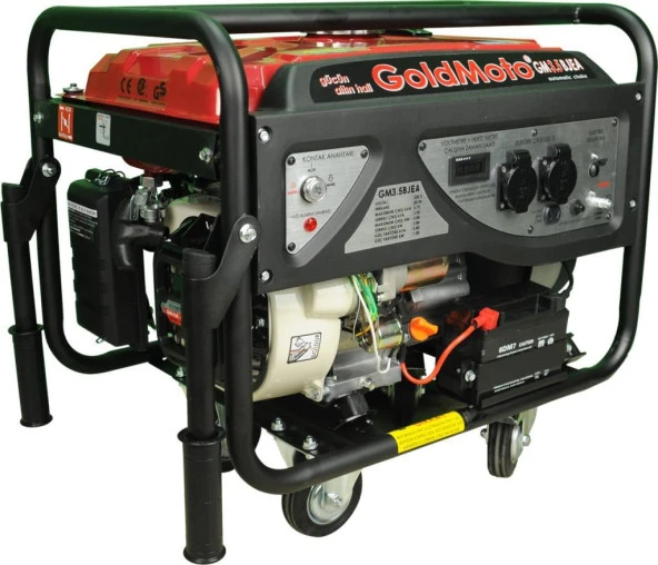 GoldMoto GM3.5BJEA Benzinli Marşlı Jeneratör 3.5 KW ürün görseli 1