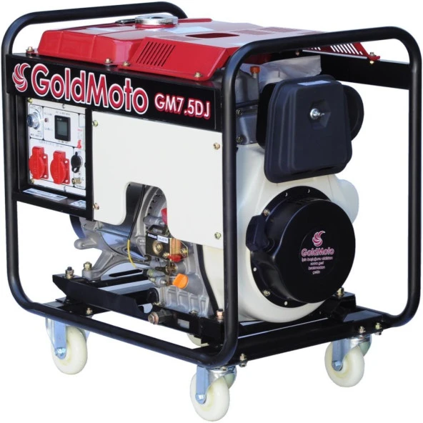 GoldMoto GM7.5DJ Dizel Marşlı Jeneratör 7.5 KW Monofaze ürün görseli 1
