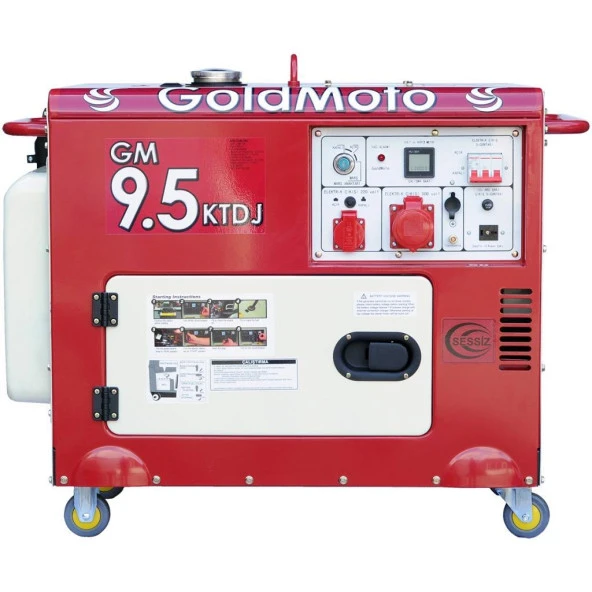 GoldMoto GM9.5KTDJ Dizel Marşlı Kabinli Jeneratör 9.5 KW Trifaze ürün görseli 1