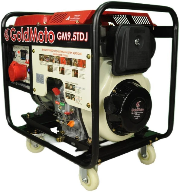 GoldMoto GM9.5TDJ Dizel Marşlı Jeneratör 9.5 KW Trifaze ürün görseli 1