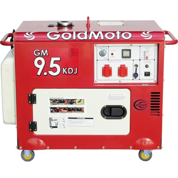 GoldMoto GM9.5KDJ Dizel Marşlı Kabinli Jeneratör 9.5 KW Monofaze ürün görseli 1