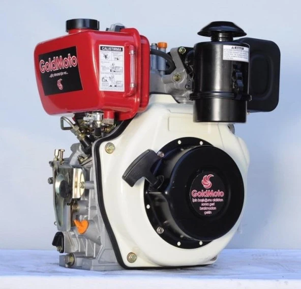 GoldMoto GM178F-C Dizel Motor 7 Hp İpli Krank Mili Kamalı ürün görseli 1