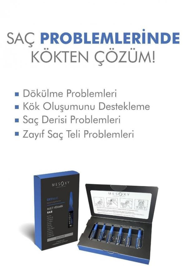 Mesoxy Oxyhair 2 ml x 6 Ampül - Resim 2