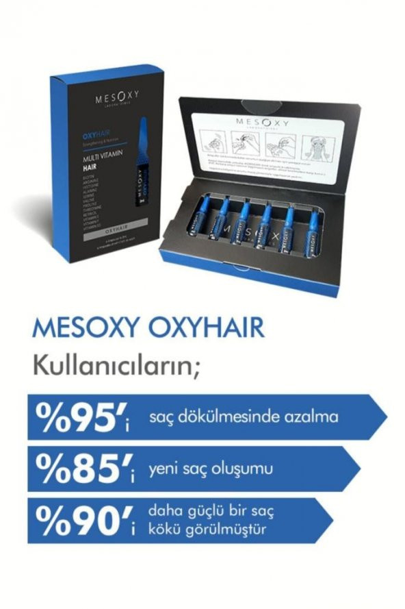 Mesoxy Oxyhair 2 ml x 6 Ampül - Resim 3