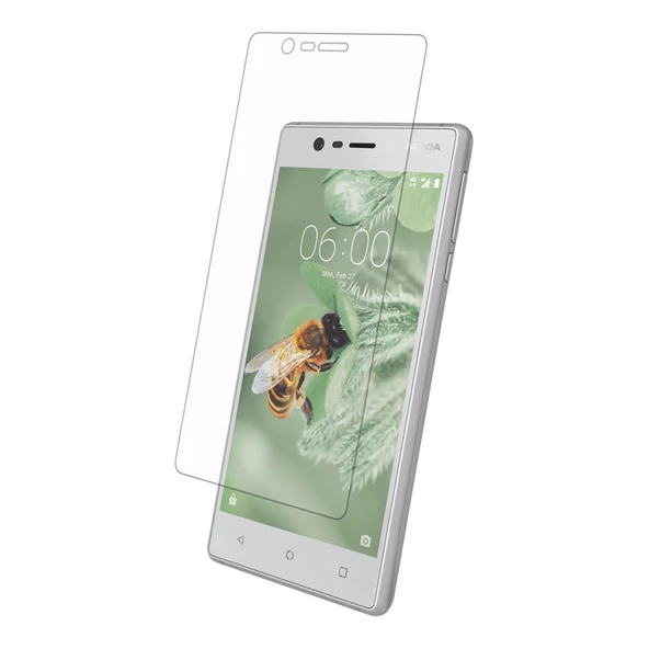 Bufalo Nokia 3 Kavisli 3D Cam Ekran Koruyucu Şeffaf ürün görseli 1