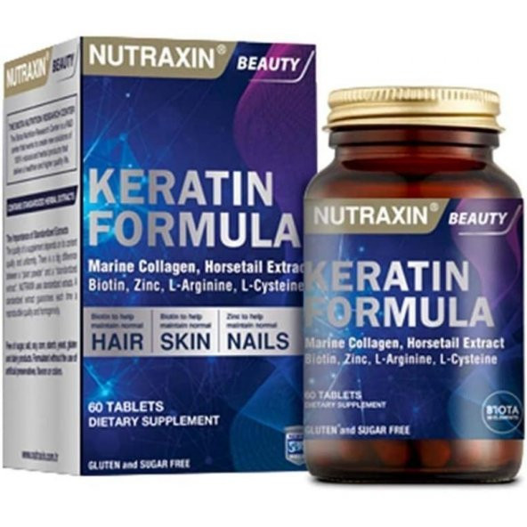 Nutraxin Keratin Formula 60 Tablet ürün görseli 1