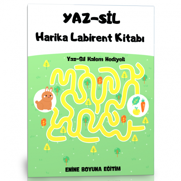 Okul Öncesi YAZ-SİL Harika Labirent Kitabı ürün görseli 1