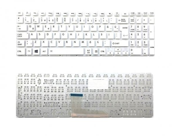 Toshiba Satellite L50-C-1WL L50-C-1WM Klavyesi Beyaz TR ürün görseli 1