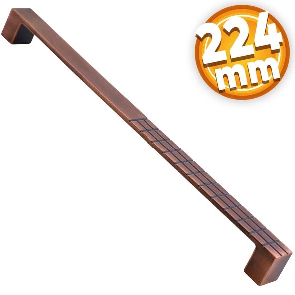 Bihter Mobilya Mutfak Dolabı Çekmece Dolap Kapak Kulpu Kulbu Metal Kulpları Siyah (224 MM-22.4 CM) ürün görseli 1