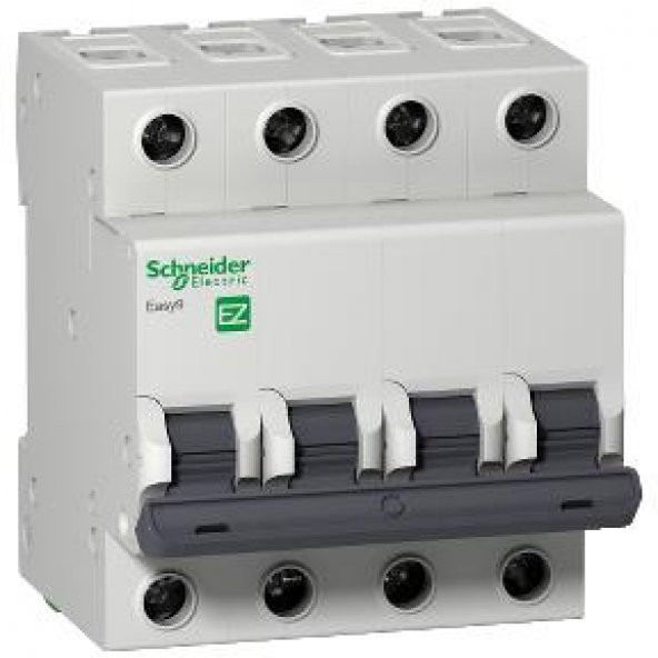 Schneider Electric EZ9F43425, 25 Amper, 4 Fazlı, C Tipi, Otomatik Sigorta, 3 kA, C25x4 ürün görseli 1