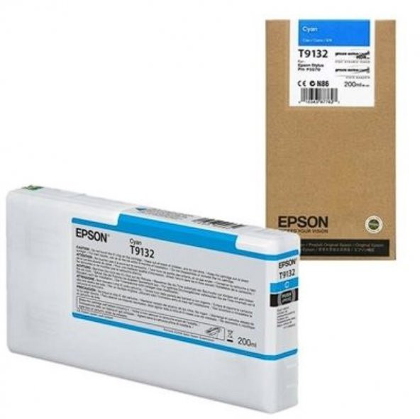 Epson T9132 Ultrachrome Cyan Mavi Kartuş (2025) - SC-P5000/5070 Uyumlu Kartuş ürün görseli 1
