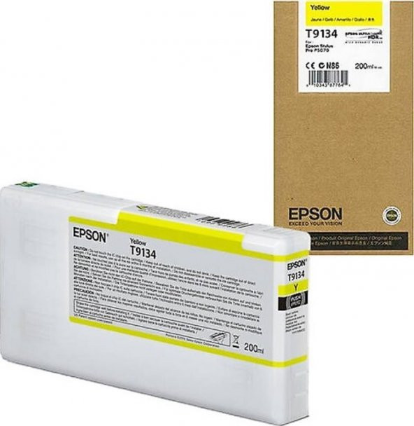 Epson T9134 Ultrachrome Sarı Kartuş (2025) - SC-P5000/5070 Uyumlu Kartuş ürün görseli 1