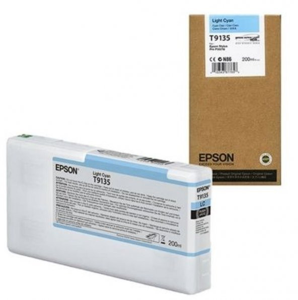 Epson T9135 Ultrachrome Light Cyan Mavi Kartuş (2024) - SC-P5000/5070 Uyumlu Kartuş ürün görseli 1