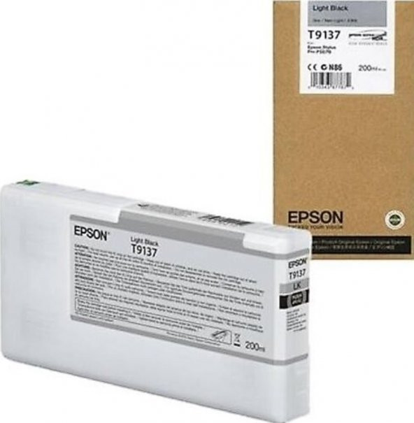 Epson T9137 Ultrachrome Açık Siyah Kartuş (2024) - SC-P5000/5070 Uyumlu Kartuş ürün görseli 1