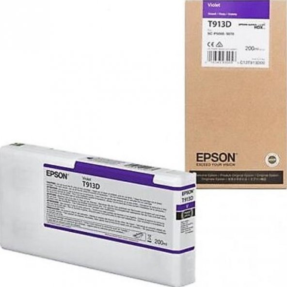 Epson T913D Ultrachrome Violet Kartuş (2024) - SC-P5000/5070 Uyumlu Kartuş ürün görseli 1