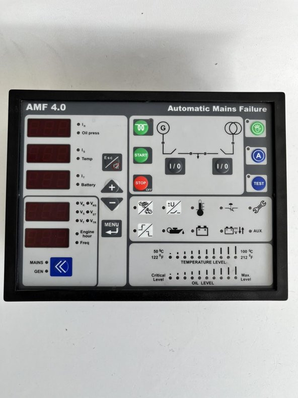 AMF 4.0 Automatic Mains Failure Jeneratör Kontrol Paneli 2.El - Resim 3