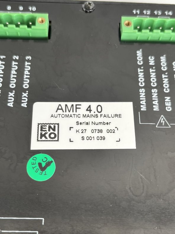 AMF 4.0 Automatic Mains Failure Jeneratör Kontrol Paneli 2.El - Resim 5