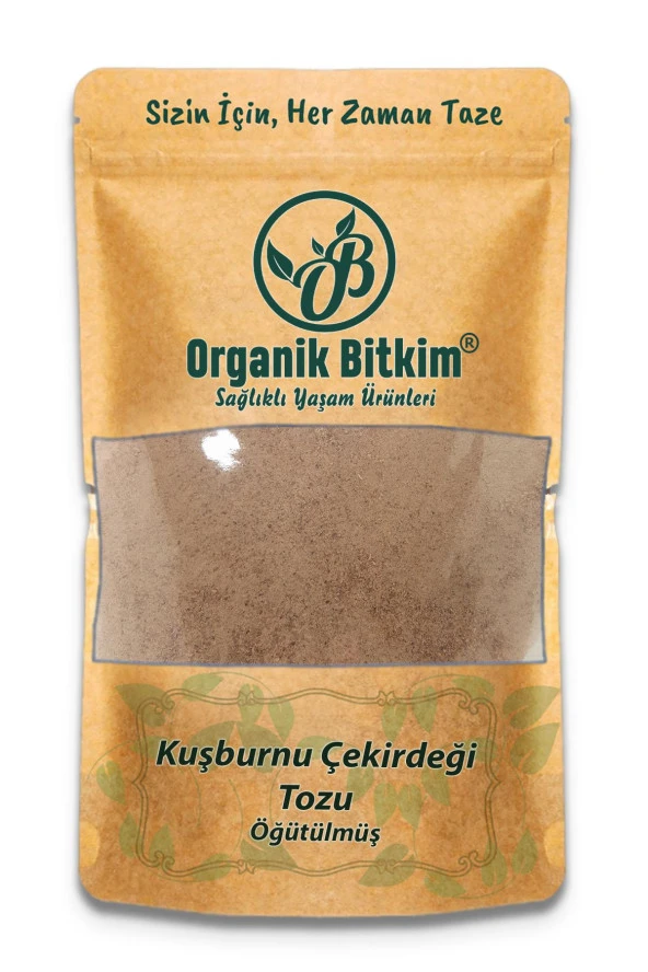 Organik Bitkim Kuşburnu Çekirdeği Tozu (Öğütülmüş) 500 gr ürün görseli 1
