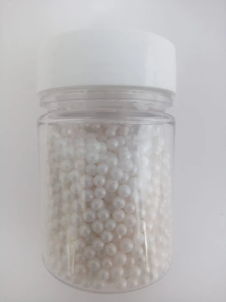 DEKORATİF ŞEKER BONCUK BEYAZ 40 GR (PASTALND) ürün görseli 1