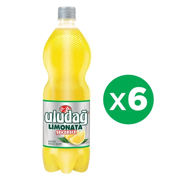 Uludağ Limonata Şekersiz 1 Lt X 6 Adet ürün görseli 1