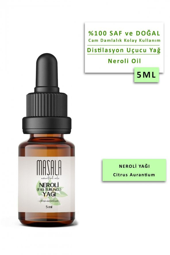 Masala Neroli - Portakal Çiçeği  Yağı 5 ml - (Neroli Essential Oil) ürün görseli 1